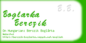 boglarka berczik business card